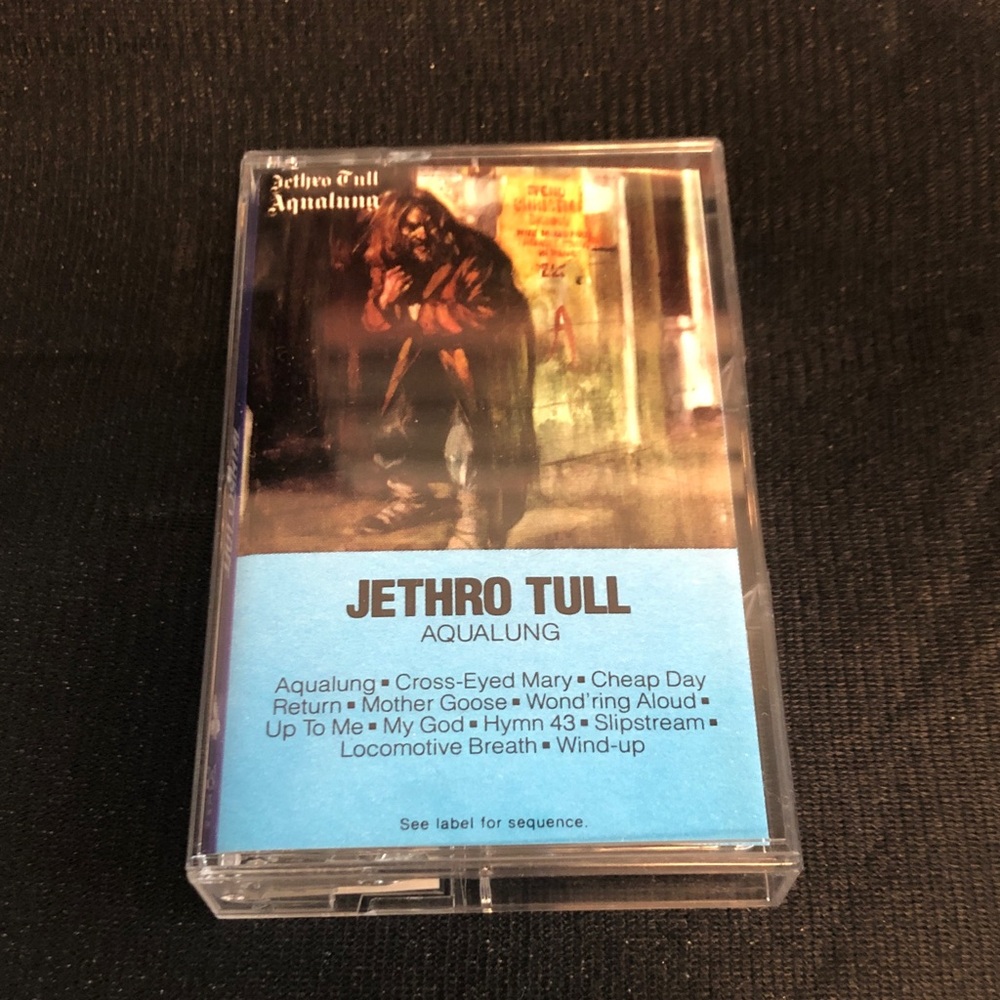 Vintage 1973 Jethro Tull Aqualung Cassette Tape